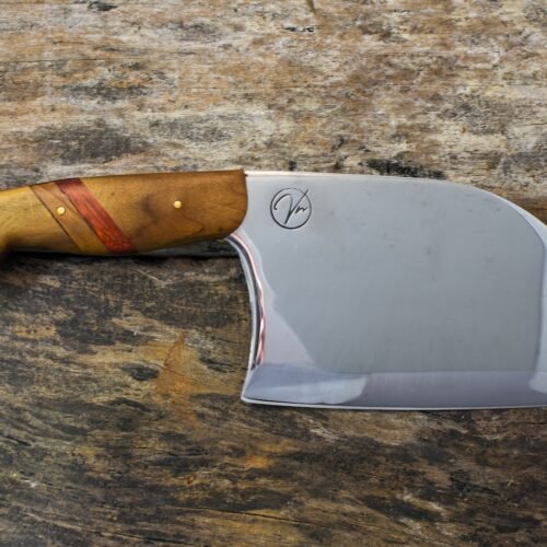 Cutelo de Aço Inox e Cabo de Madeira Ipê - 57